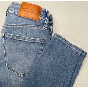 Lucky Brand Ava Mid Rise Crop Blue Denim Jeans 6/28